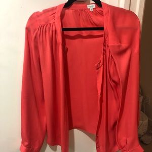 Coral blouse